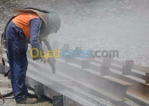 Sablage diffèrent s surfaces