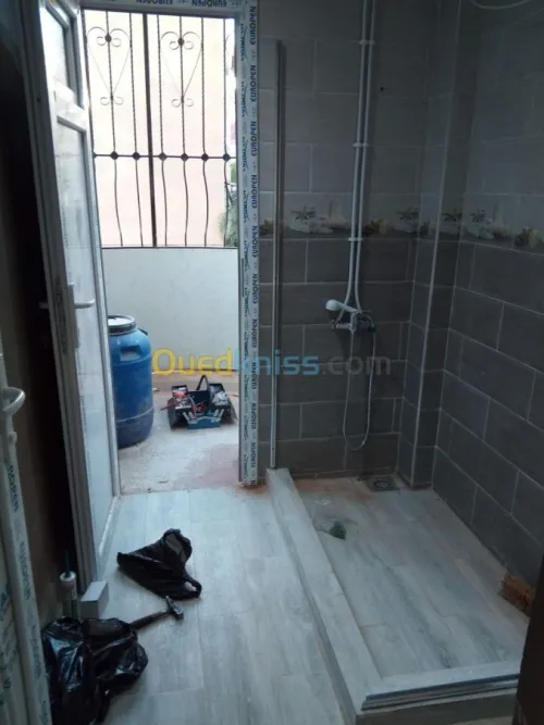 Cabine de douche en verre 