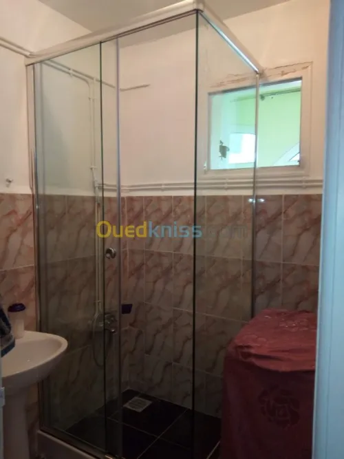 Cabine de douche en verre 