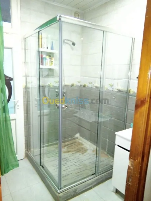 Cabine de douche en verre 