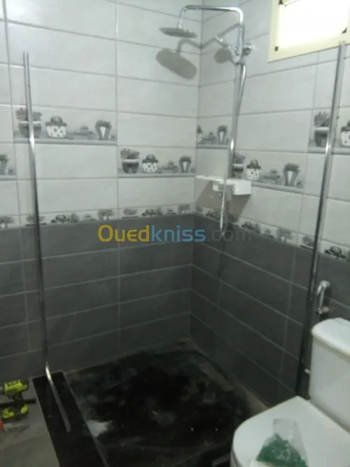 Cabine de douche en verre 