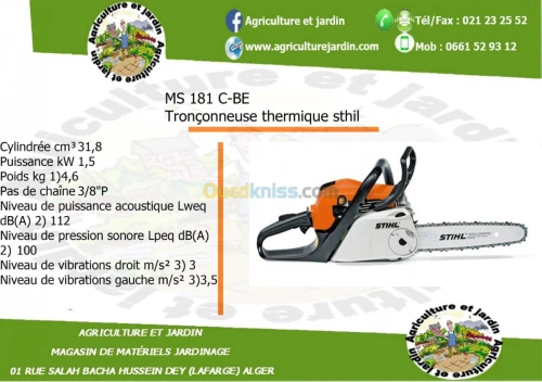 tronconneuse sthil ms181/ms310