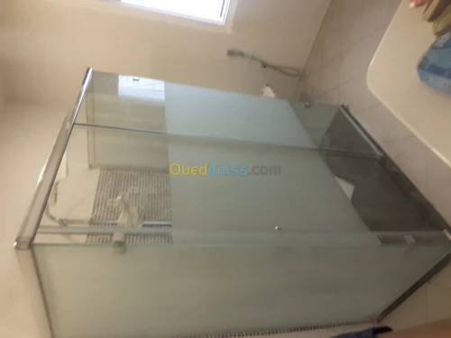 Cabin douche  et porte verre trempe 