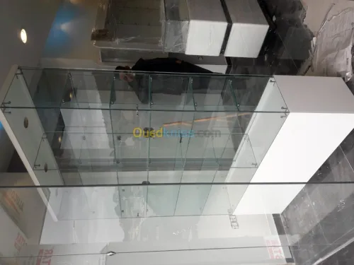 Cabin douche  et porte verre trempe 