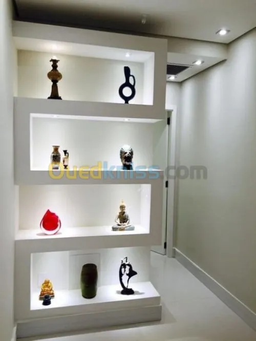 PLAQUE DE PLÂTRE, EPOXY & PEINTURE