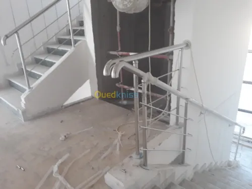 Rampe escalier inox 