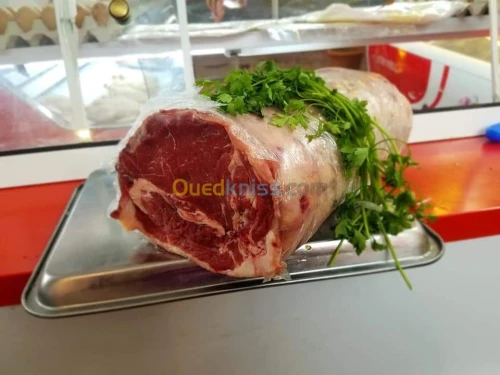Distribution de viande rouge et VH