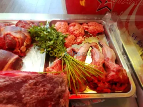 Distribution de viande rouge et VH