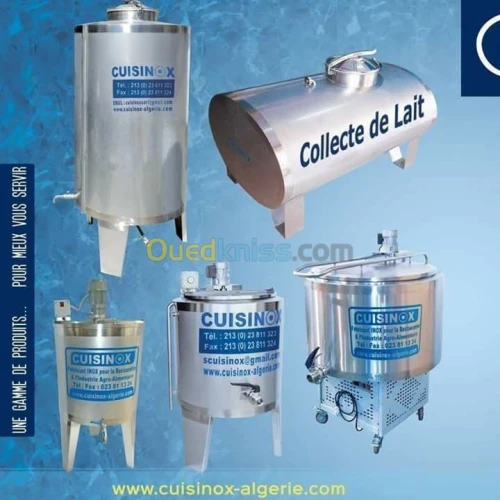 Cuve mélangeur et réfrigérée inox 304
