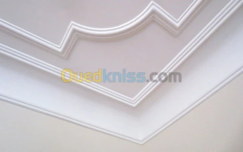 Decoration en platre et placoplatre