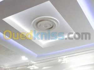 Decoration en platre et placoplatre