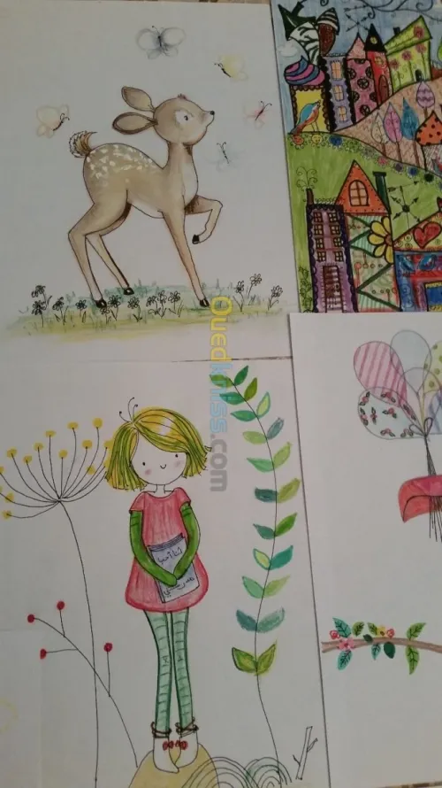 Dessin enfantin pour chambre d'enfants