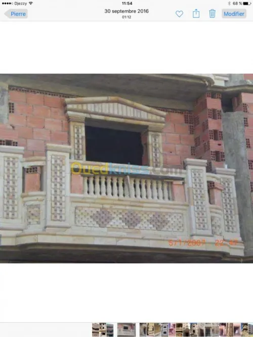 dicoration en pierre taillee fournitur