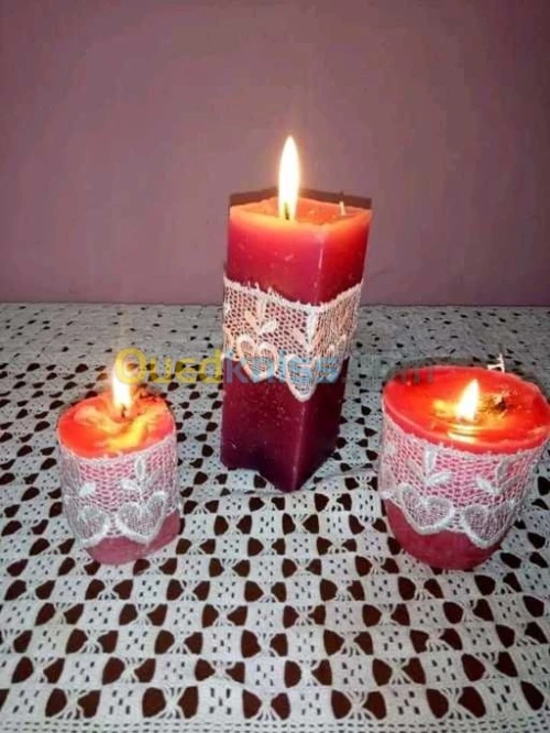 Bougies déco 
