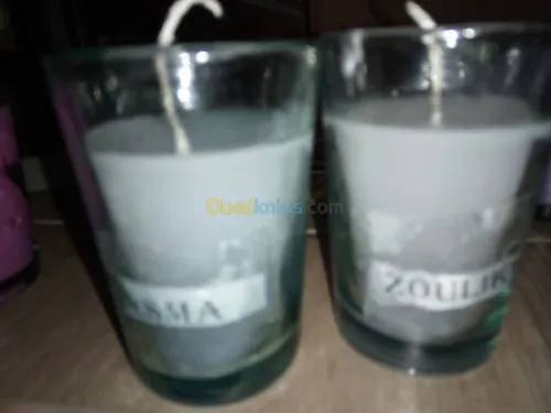 Bougies déco 