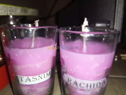 Bougies déco 