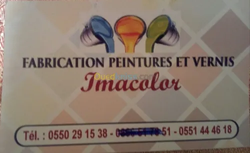 FABRICATION PEINTURE ET VERNIS 