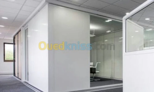 Séparation de bureau aluminium et plac