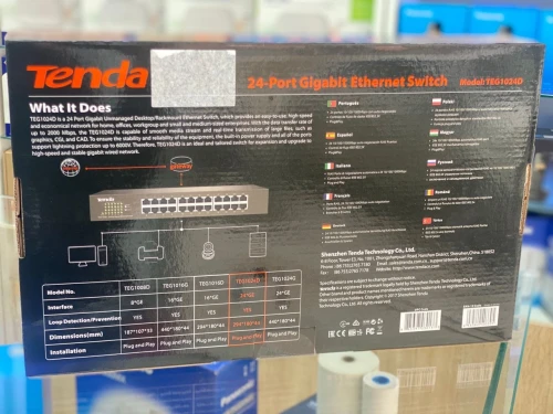 TEG1024D TENDA v7.0 SWITCH ETHERNET GIGABIT à 24 PORTS
