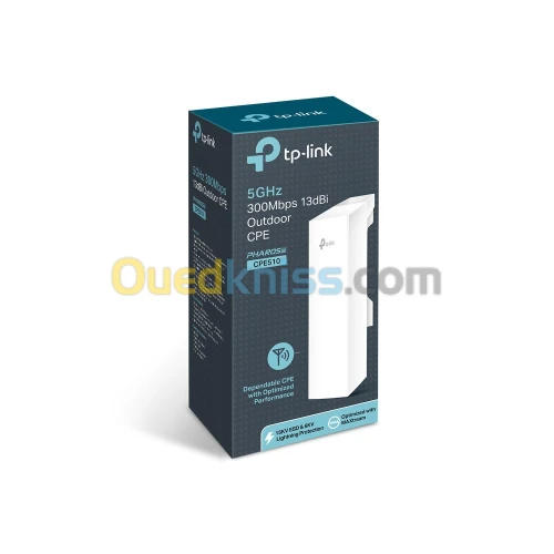 POINT D'ACCES EXTERIEUR TP-LINK CPE510 Wi-Fi 5GHz 300 Mbps 13DBI
