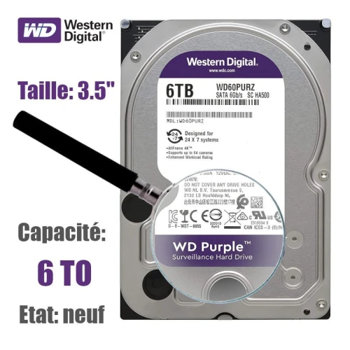 DISQUE DURE VIDEOSURVEILLANCE 1TB 2TB 4TB 6TB 8TB 
