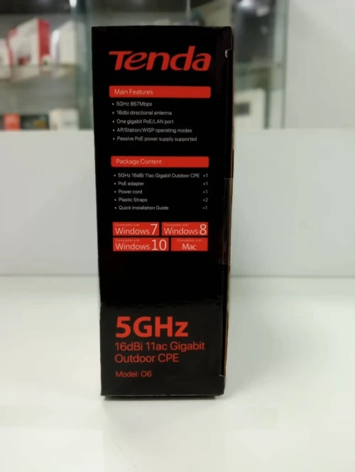 POINT D'ACCES EXTERIEUR  5GHZ 300MBPS 16 DBI TENDA TENDA-O6