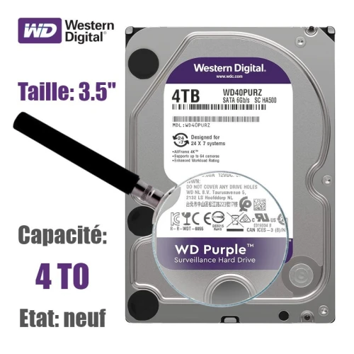 DISQUE DURE VIDEOSURVEILLANCE 1TB 2TB 4TB 6TB 8TB 