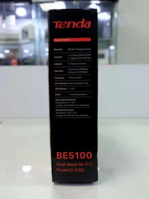 ROUTEUR AX3000 GIGABIT WIFI6 DUAL BAND TENDA TX12L PRO