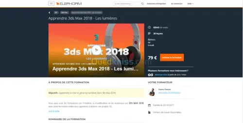 Formation 3DS MAX 2018 