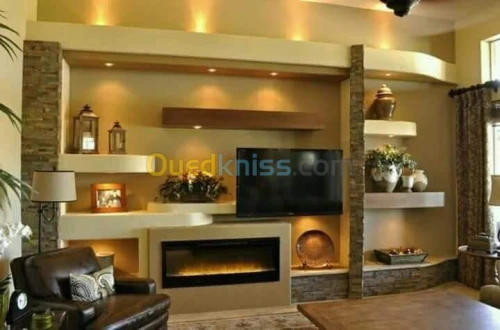 Rouvetment placo platre pvc