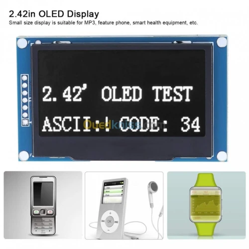 Ecran Oled 0.91/0.96/1.3/1.54/2.42/3.1 arduino
