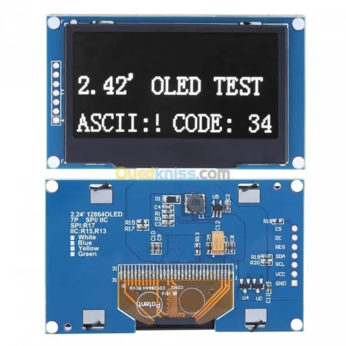 Ecran Oled 0.91/0.96/1.3/1.54/2.42/3.1 arduino