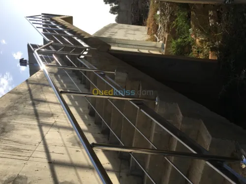 Travaux les gard corps inox et Aluminu