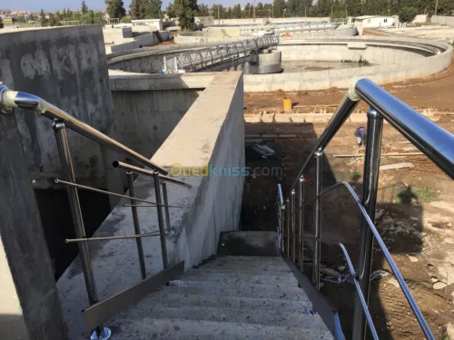 Travaux les gard corps inox et Aluminu