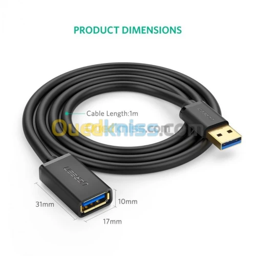 UGREEN Câble d'Extension USB 3.0  5Gbp