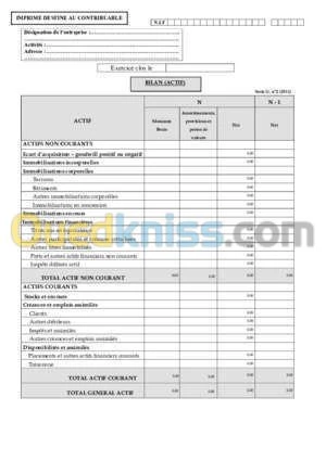 Bilan fiscal et G50 