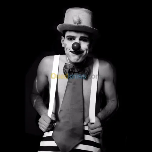 Clown et magicien 