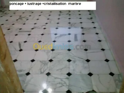  ponçage,lustrage,cristallisation