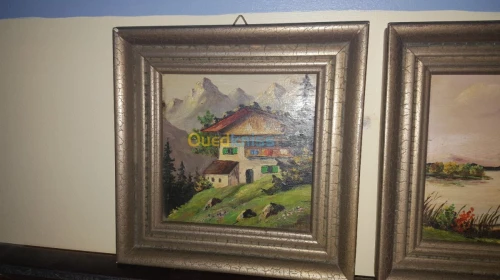 Deux tableau peinture à l'huile 