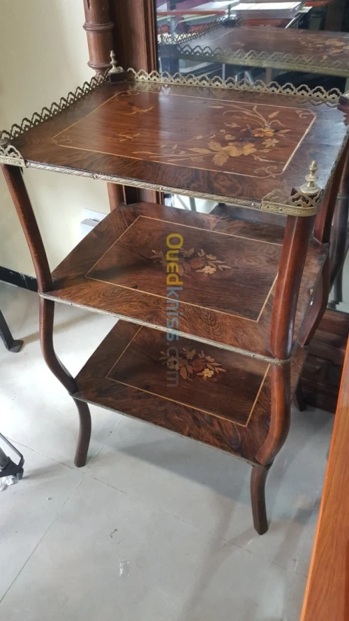 Table Guéridon Napoléan III Marqueteri