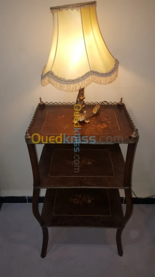Table Guéridon Napoléan III Marqueteri