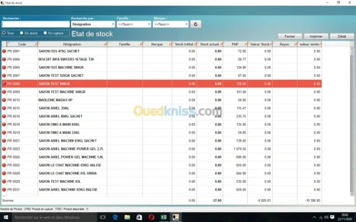 Logiciel gestion commerciale