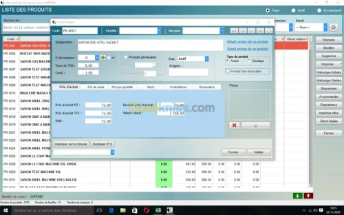 Logiciel gestion commerciale