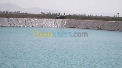 Terrassement bassins et Geomembrane 