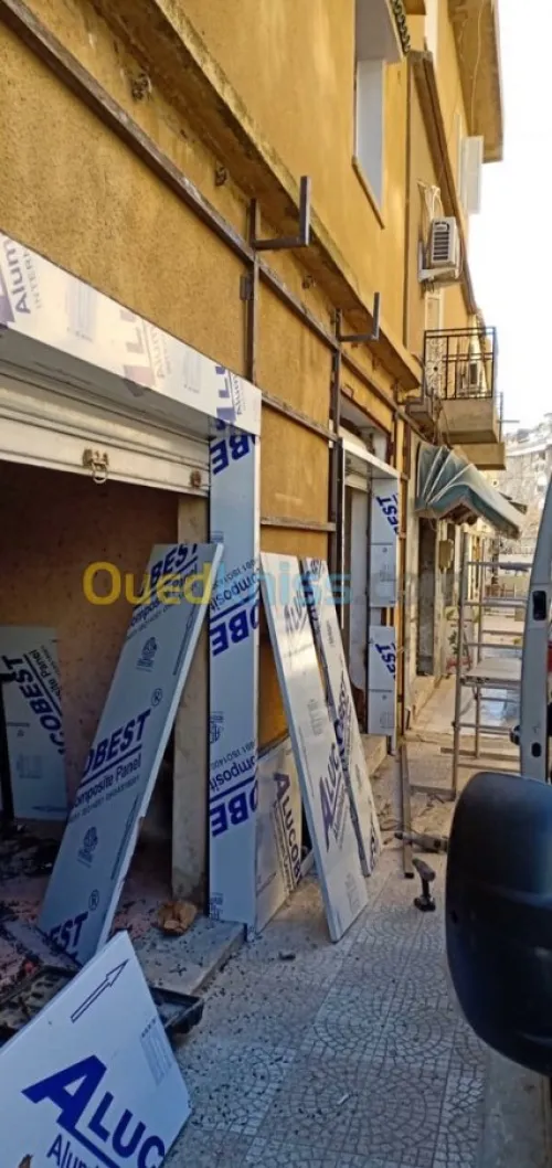 Habillage aluco Forex  mur rideau sabl