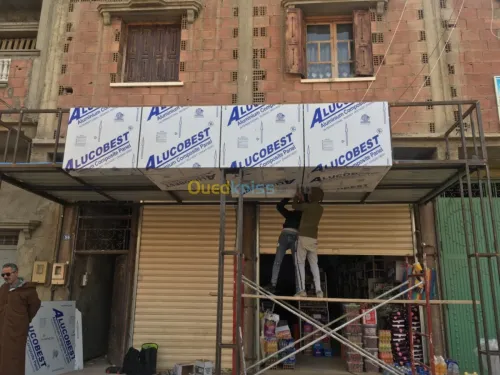 Habillage aluco Forex  mur rideau sabl