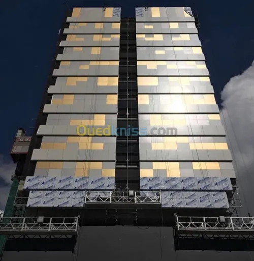 Habillage aluco Forex  mur rideau sabl