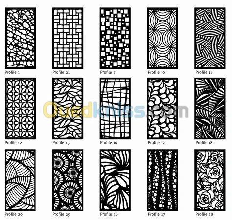 Découpe laser/Décorations tôle et tube