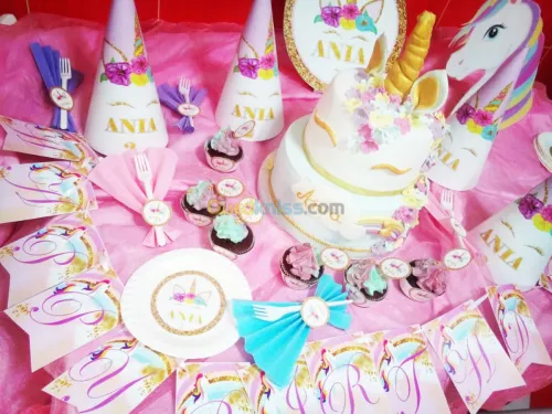 Décoration et buffet d'anniversaire à 