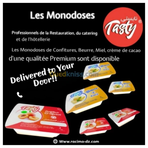 Monodose Confiture,Beurre,Fromage 